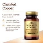 Solgar Chelated Copper, 100 Tablets - Essential for Collagen Formation - Highly Bioavailable Form - Supports Connective Tissue - Non-GMO, Vegan, Gluten Free, Dairy Free, Kosher - 100 Servings - Image 3