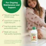 CHILDLIFE ESSENTIALS Liquid Calcium Magnesium Supplement - Supports Healthy Bone Growth for Children, Vitamin D3 & Zinc, All-Natural & Gluten Free - Natural Orange Flavor, 16 Fl Oz Bottle (Pack of 4) - Image 6