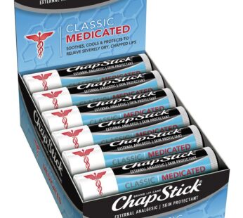 ChapStick Classic Medicated, 0.15 oz, 12-Stick Refill Pack