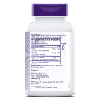 Natrol Carb Intercept with Phase 2 Carb Controller Capsules, White kidney bean extract, Helps control carbs, Helps metabolize fats, Clinically tested, Promotes healthy body weight, 1,000mg, 120 Count - Image 8