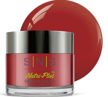 SNS Nail Dip Powder, Gelous Color Dipping Powder – Corvette Red (Red) – Long-Lasting Dip Nail Color Lasts 14 Days – Low-Odor & No UV Lamp Required – 1oz