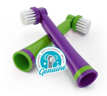 Brusheez? Electronic Toothbrush Replacement Brush Heads 2 Pack (Snappy The Croc)