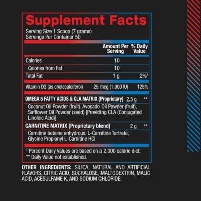 BPI Sports CLA + Carnitine ? Conjugated Linoleic Acid ? Performance, Lean Muscle ? Caffeine Free ? For Men & Women ? Rainbow Ice ? 50 servings ? 12.34 Oz. (Packaging may vary) - Image 7