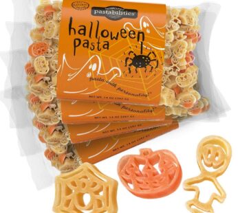 Pastabilities Halloween Pasta, Fun Shaped Pumpkin Spider and Ghost Noodles for Kids and Holidays, Non-GMO Natural Wheat Pasta 14 oz (4 Pack)