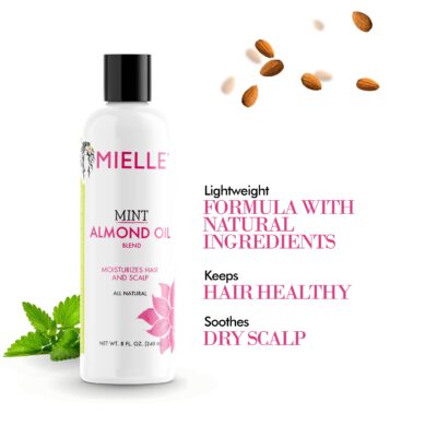 Mielle Organics Mint Almond Oil for Healthy Hair and Scalp, 8 Ounces - Image 4