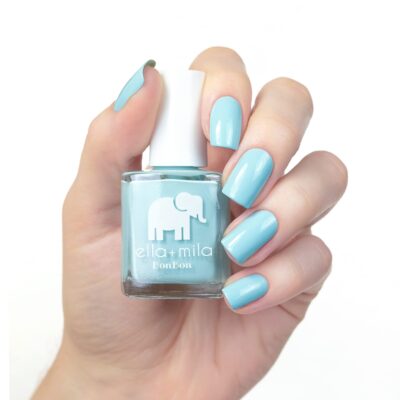 ella+mila Nail Polish, BonBon Collection - My Baby Blue - Long-Lasting & Chip Resistant Formula (0.45 fl oz each) - Image 2