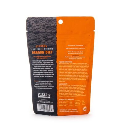 Fluker's Crafted Cuisine Diet, Adult Bearded Dragon and Omnivorous Reptile Food, Made with Crickets, Mealworms, Real Fruits & Veggies 6.75 oz - Image 2