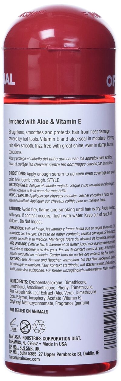 Fantasia IC Hair Polisher Heat Protector Straightening Serum, 6.0 Ounce 6.0 Fl Oz (0011313030158) - Image 2