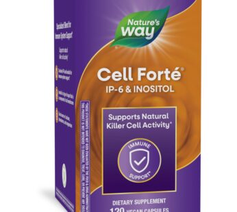 Nature’s Way Cell Fort? IP-6 & Inositol, Supports Natural Killer Cell Activity*, Immune Support*, Gluten-Free, Vegan, 120 Capsules (Packaging May Vary)