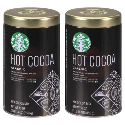 Starbucks Classic Hot Cocoa Mix 30 Ounce (1.87 lbs.) Tin (2 Pack) - Image 2