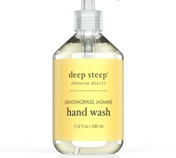 Deep Steep Argan Oil Liquid Hand Wash, Lemongrass Jasmine, 17.6 Fluid Ounce