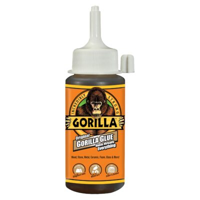 Gorilla Original Gorilla Glue, Waterproof Polyurethane Glue, 4 Ounce Bottle, Brown, (Pack of 1)