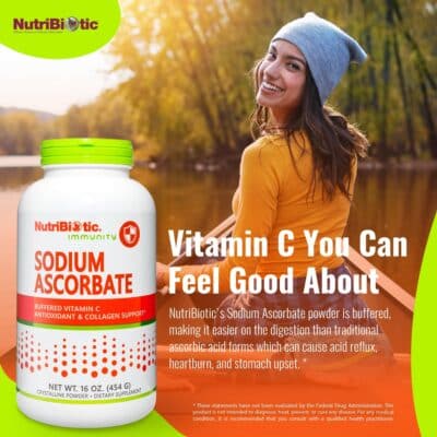 NutriBiotic - Sodium Ascorbate Buffered Vitamin C Powder, 16 Oz | Vegan, Non-Acidic & Easier on Digestion than Ascorbic Acid | Essential Immune Support & Antioxidant Supplement | Gluten & GMO Free - Image 4