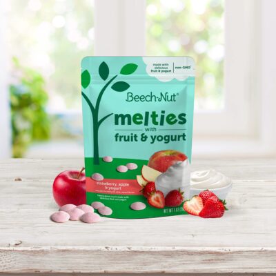 Beech-Nut Melties Baby & Toddler Snack Melts, Strawberry Apple Yogurt, 1 oz (7 Pack) - Image 4