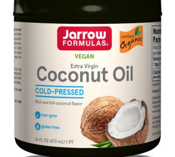 Jarrow Formulas Extra Virgin Coconut Oil, Made with Organic Extra Virgin Coconut Oil, 16 Fl. Ounces, 32 Servings