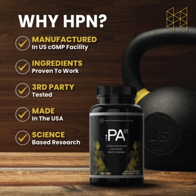 HPN PA(7) Phosphatidic Acid Muscle Builder Top Natural Muscle Builder - Boost mTOR | Build Mass and Strength from Your Workout | 30 Day Supply - Image 5