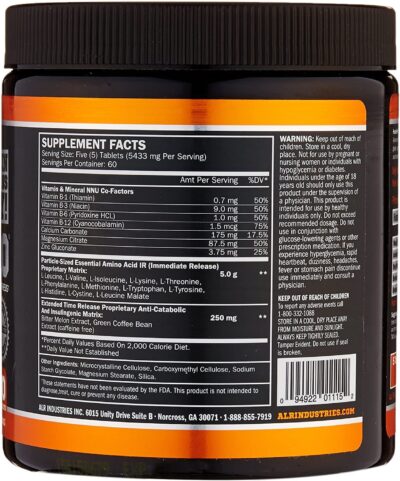 ALR Industries Humapro | Whole Food Protein Equivalent, Protein Matrix Formulated for Humans, Essential Amino Acids, Easy Digestion, Lean Muscle Gain | 300 Tablets (60 Serving) - Image 4