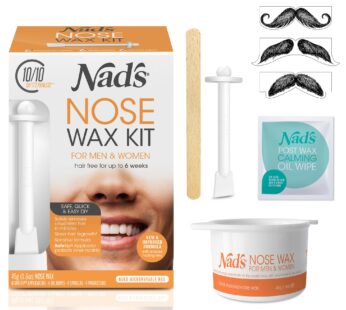 Nad’s Nose Wax Kit for Men & Women – Waxing Kit for Quick & Easy Nose Hair Removal, 1 Count