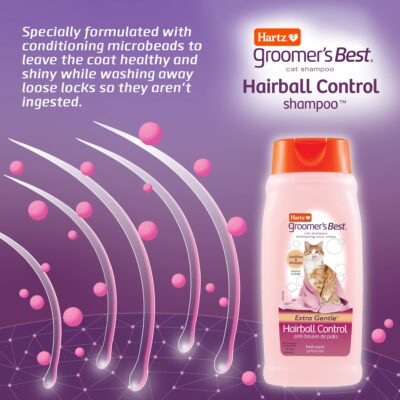 HARTZ Groomer's Best Hairball Control Cat Shampoo - Image 6