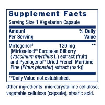 Life Extension Eye Pressure Support with Mirtogenol - Eye Health Supplement for Healthy Eye Pressure - with French maritime pine bark ? Gluten-free, vegetarian, non-GMO - 30 capsules - Image 2