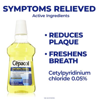 Cepacol Antibacterial Multi-Protection Mint Freshening Mouthwash 24 oz - Image 3