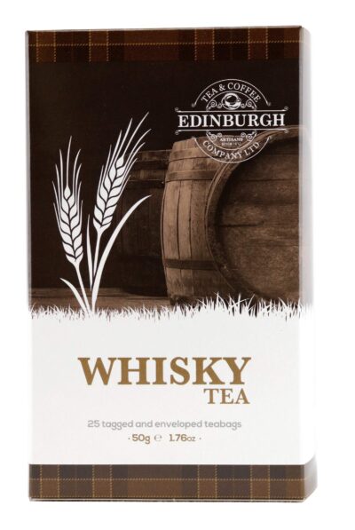 Edinburgh Tea & Coffee Company Whisky Flavoured Black Tea, 25 Count Envelope/Tag Teabags