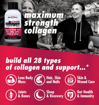 HEALTH DIRECT ? Medical-Grade Liquid Collagen Shots ? AminoSculpt Sugar-Free ? Tart Cherry ? 12 Servings, (12pk, 2oz Shots) ? Good for Joints, Bones, & Sleep ? Better Hair, Skin & Nails - Image 3