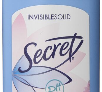 Secret Antiperspirant and Deodorant for Women, pH Balanced Invisible Solid, Powder Fresh Scent, 2.6 Oz Pack of 4