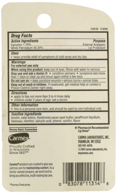 Carmex Classic Lip Balm Medicated, 1 Count - Image 2