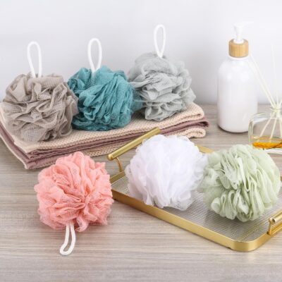 BTYMS 6 Pcs Shower Pouf 60g Bath Loofah Shower Sponge Loofahs Exfoliating Mesh Puff Body Wash Sponge - Image 4