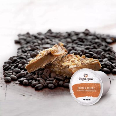Gloria Jean's Coffees Butter Toffee, Single-Serve Keurig K-Cup Pods, Flavored Medium Roast Coffee, 24 Count (Pack of 1) - Image 5