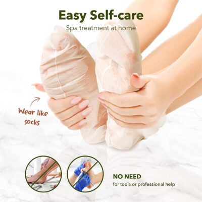 Purederm Shiny & Soft Foot Peeling Mask (3 pack) - For smooth and moist baby skin with Exfoliating peel off Calluses, Dry Skin, Cracked Heels - Men and Women - Image 6