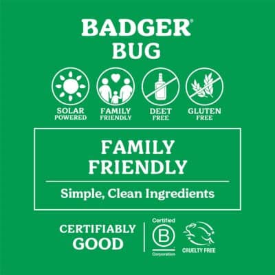 Badger Bug Repellent Stick, Organic Deet Free Mosquito Repellent with Citronella & Lemongrass, Easy to Use Travel Size, Natural Insect Repellent for Kids and Adults, 0.6 oz - Image 4