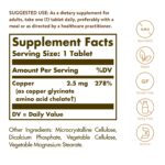 Solgar Chelated Copper, 100 Tablets - Essential for Collagen Formation - Highly Bioavailable Form - Supports Connective Tissue - Non-GMO, Vegan, Gluten Free, Dairy Free, Kosher - 100 Servings - Image 2