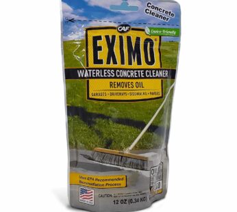 CAF Outdoor Cleaning EXIMO? Waterless Concrete Cleaner for Driveway, Garage, Basement, and Walkway Surfaces (0.75lbs)