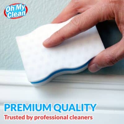 (25 Pack) Extra Durable Eraser Sponge - Extra Thick, Long Lasting, Premium Melamine Sponges in Bulk - Multi-Purpose Power Scrubber - Bathroom, Kitchen, Floor, Bathtub, Toilet, Baseboard, Wall Cleaner - Image 2