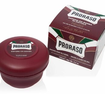 Proraso Shaving Soap in a Bowl, Moisturizing and Nourishing for Coarse Beards, 5.2 Oz