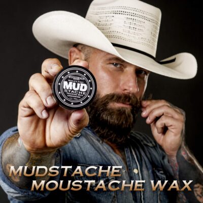 Bossman MUDstache Unscented Mustache Wax ? No Pull - Spreads Easy for a Strong Non-Tacky 24 hr Hold - Tame, Train and Style - Moustache Wax for Men (1oz) - Image 7