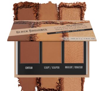 Black Radiance True Complexion Contour Palette, Medium to Dark, 0.38 Ounce