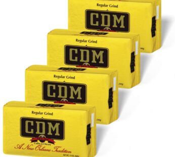 CDM Ground Coffee & Chicory Regular Grind, 13oz Bag (Pack of 4)