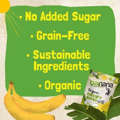 Barnana Organic Chewy Banana Bites, Original, 3.5 Ounce (Pack of 12), (3023) - Image 3