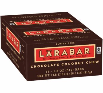 L?RABAR Gluten Free Bar, Chocolate Coconut Chew, 1.8 oz Bars (16 Count), Whole Food Gluten Free Bars, Dairy Free Snacks