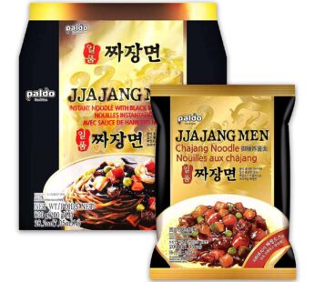 Paldo Fun & Yum Ilpoom Jjajangmen Chajang Noodle, Pack of 4, Traditional Brothless Chajang Ramen