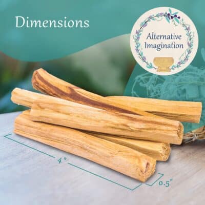 Palo Santo Sticks - Incense Sticks for Spiritual Cleansing, Stress Relief, Meditation Accessories, Home Fragrance - Sustainably Wild Harvested - Pack of 6 - Alternative Imagination - Image 5