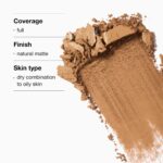 Clinique Beyond Perfecting Powder Lightweight Full Coverage Foundation + Concealer For Dry Combination to Oily Skin Types, Vanilla - Image 3
