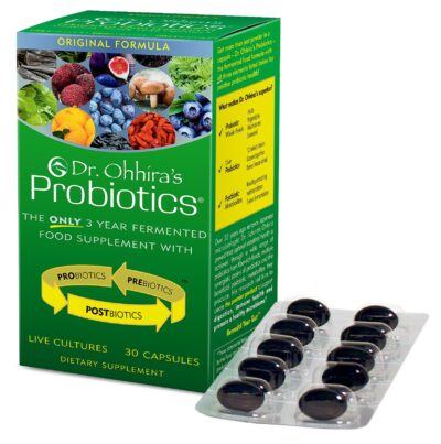 Dr. Ohhira?s Probiotics Original Formula with 3 Year Fermented Prebiotics, Live Active Probiotics and The only Product with Postbiotic Metabolites, 30 Capsules