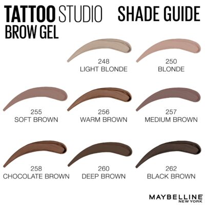 Maybelline TattooStudio Waterproof Eyebrow Gel Makeup, Blonde, 1 Count - Image 9