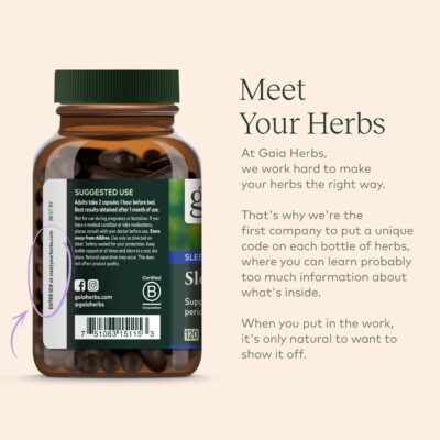 Gaia Herbs SleepThru - Natural Sleep Support Supplement with Organic Ashwagandha Root, Organic Magnolia Bark, Passionflower, and Jujube Date - 60 Vegan Liquid Phyto-Capsules (30-Day Supply) - Image 7