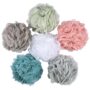 BTYMS 6 Pcs Shower Pouf 60g Bath Loofah Shower Sponge Loofahs Exfoliating Mesh Puff Body Wash Sponge