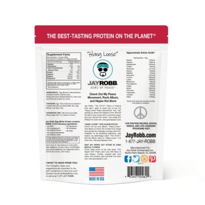 Jay Robb Strawberry Egg White Protein Powder, Low Carb, Keto, Vegetarian, Gluten Free, Lactose Free, No Sugar Added, No Fat, No Soy, Nothing Artificial, Non-GMO, Best-Tasting, (24 oz, Strawberry) - Image 2